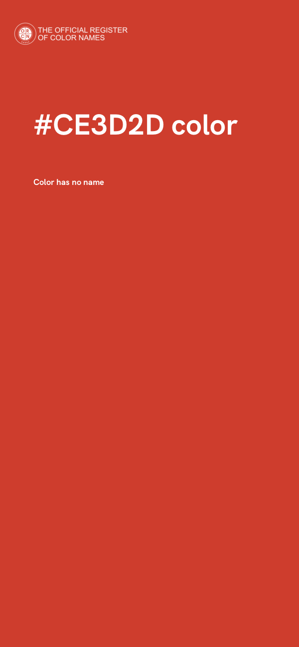 #CE3D2D color image