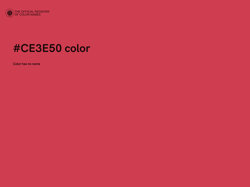 #CE3E50 color image