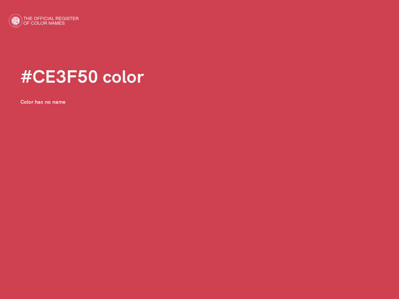 #CE3F50 color image