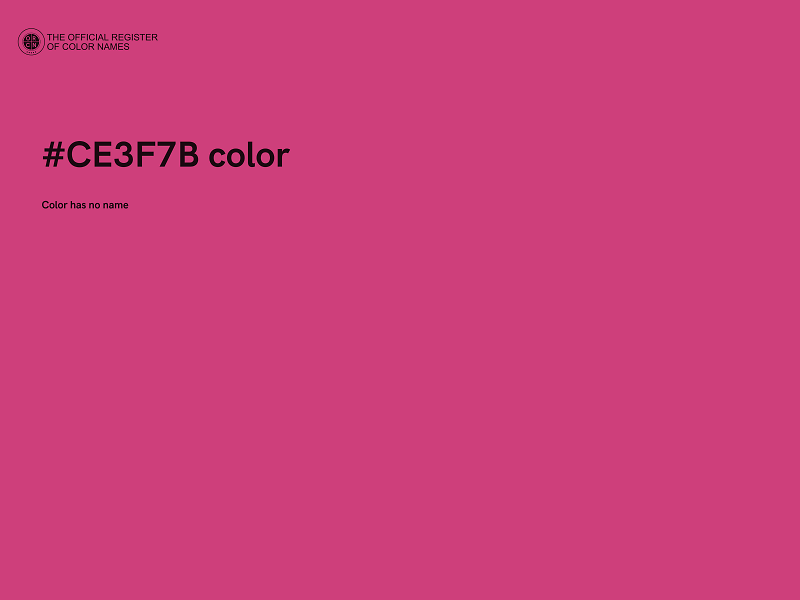 #CE3F7B color image