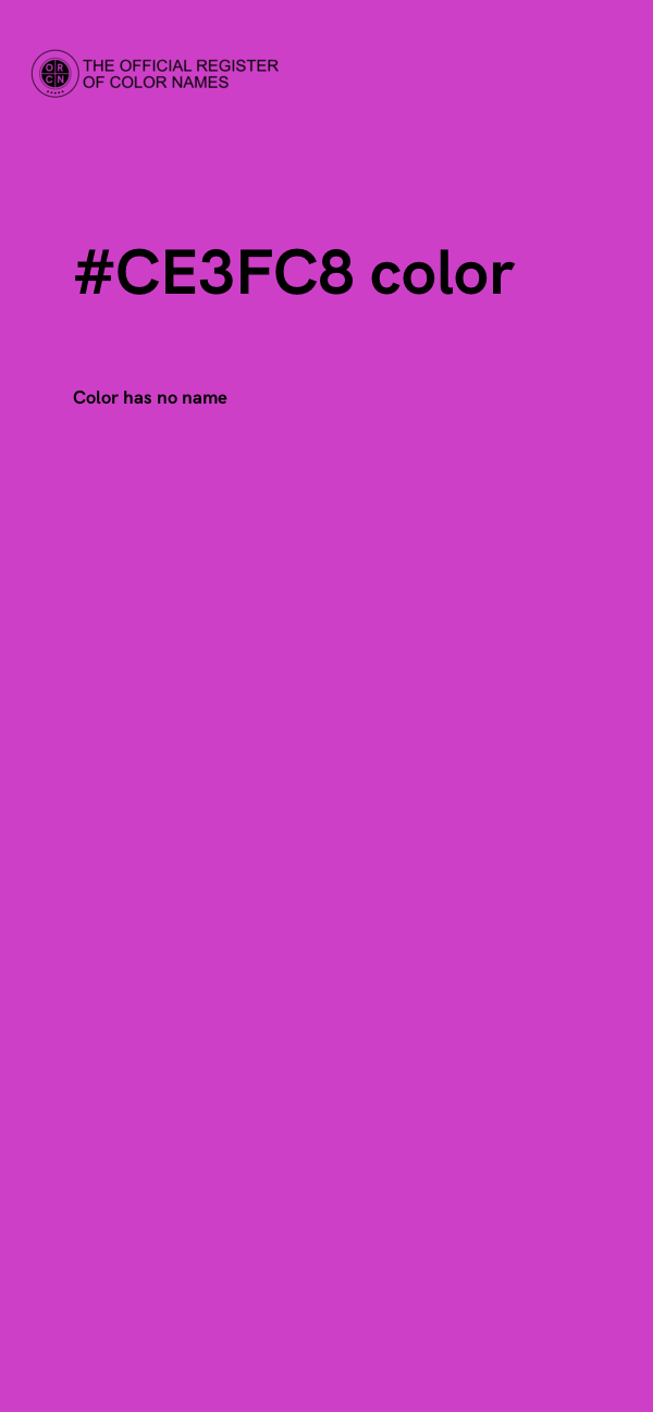 #CE3FC8 color image