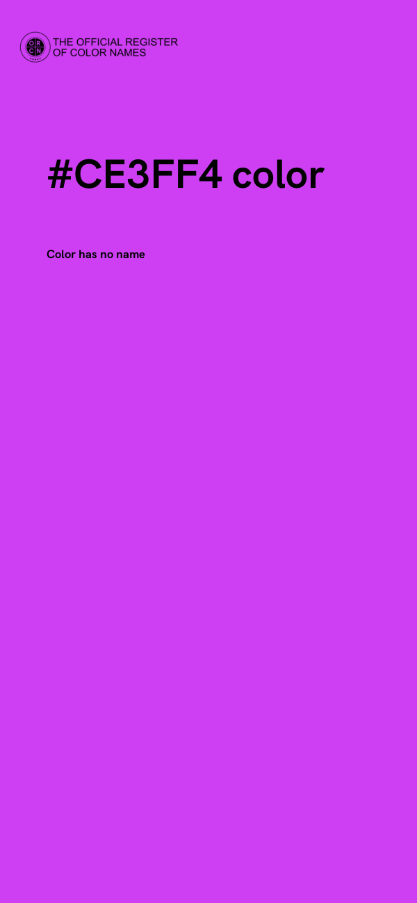 #CE3FF4 color image