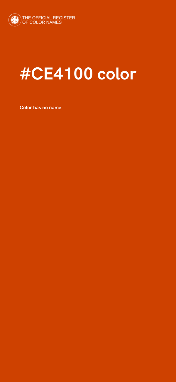 #CE4100 color image