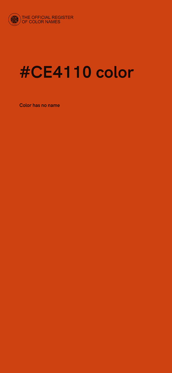 #CE4110 color image