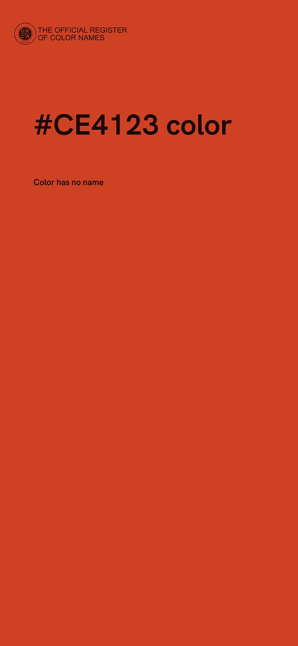 #CE4123 color image