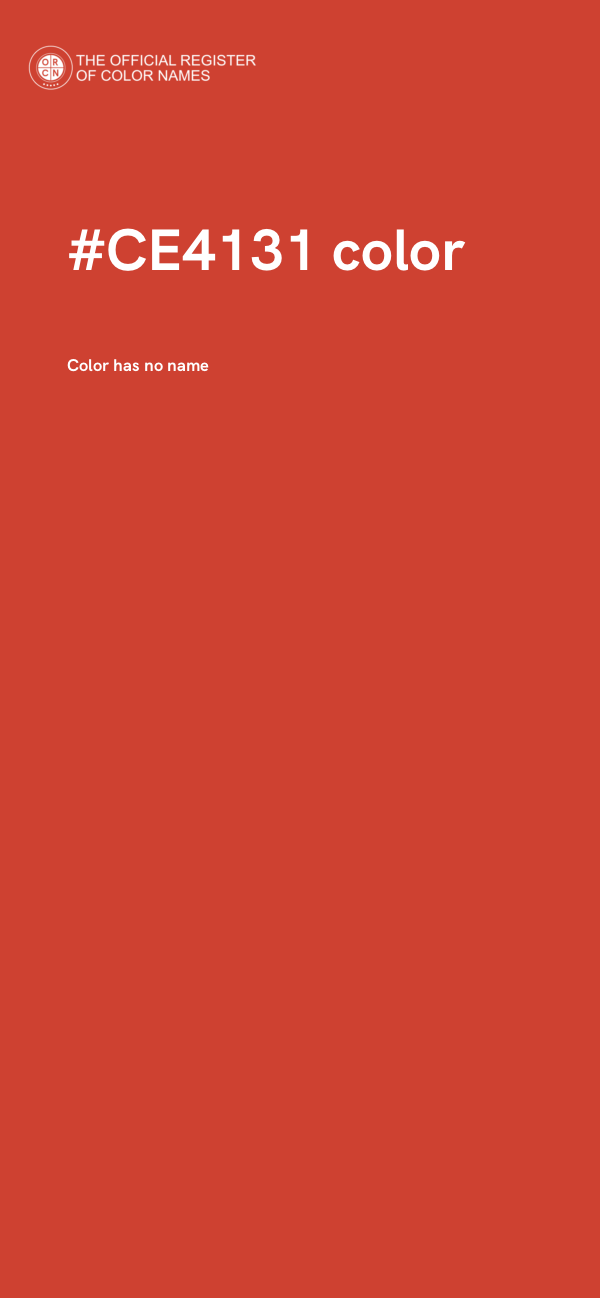 #CE4131 color image