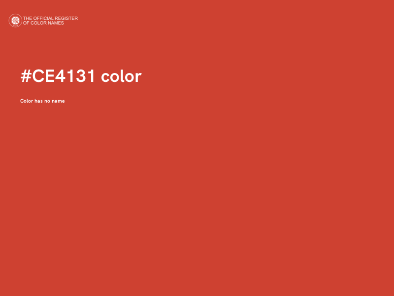 #CE4131 color image