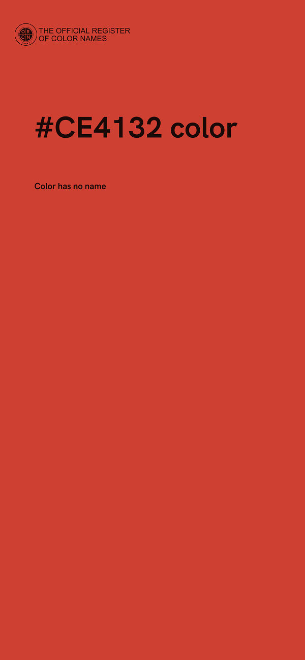 #CE4132 color image