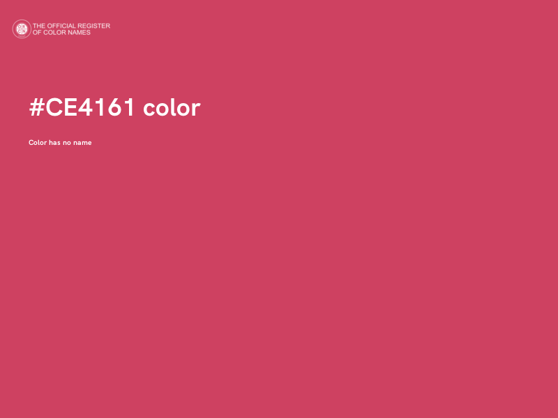 #CE4161 color image