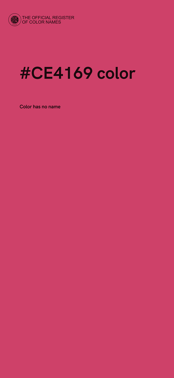 #CE4169 color image