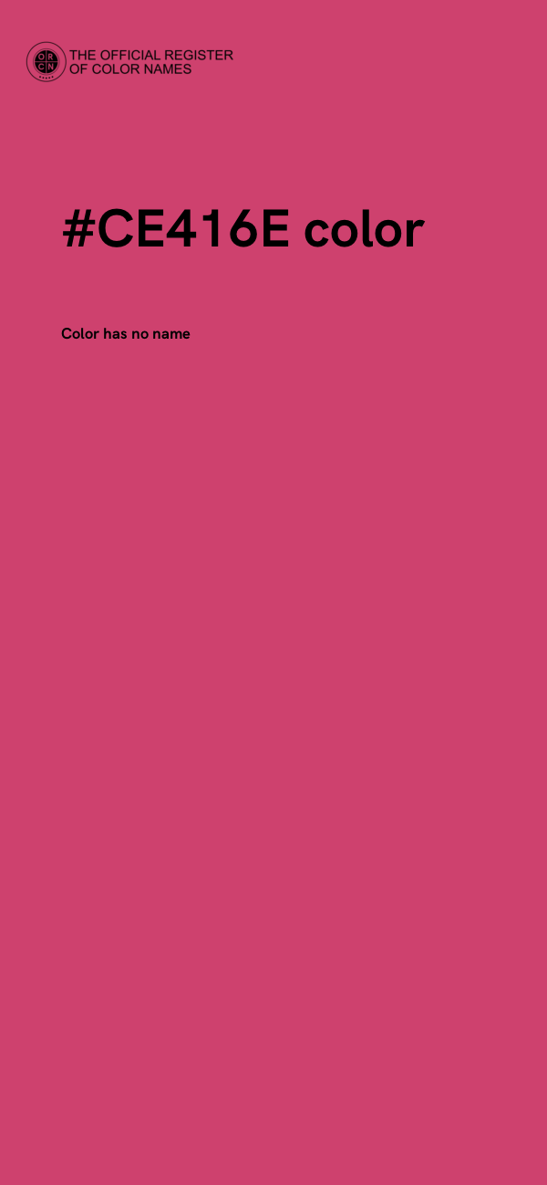 #CE416E color image