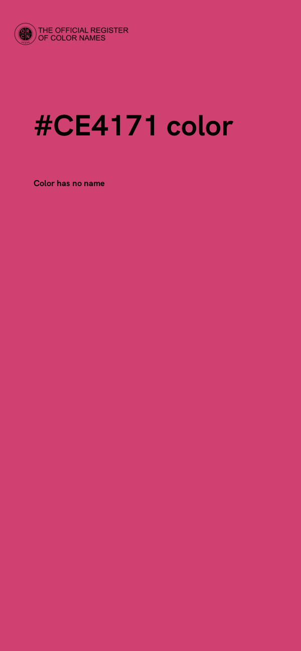 #CE4171 color image
