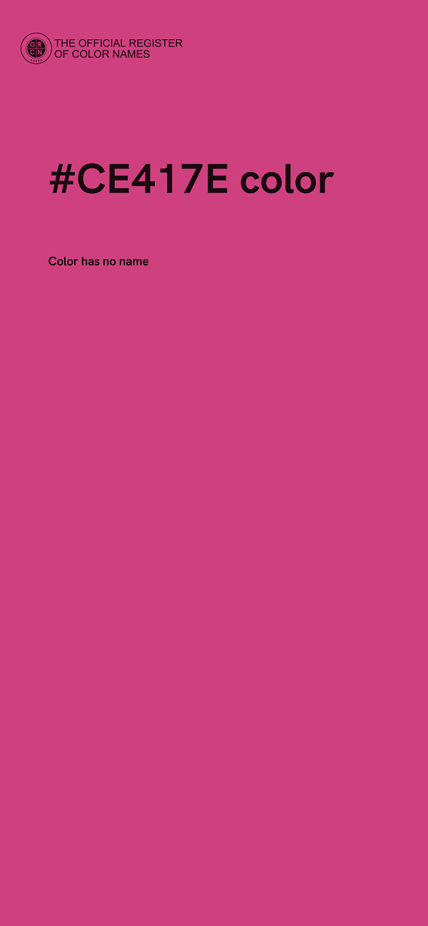 #CE417E color image