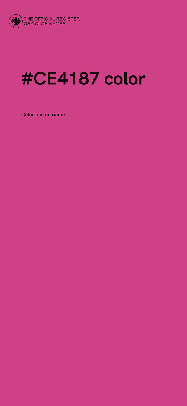 #CE4187 color image