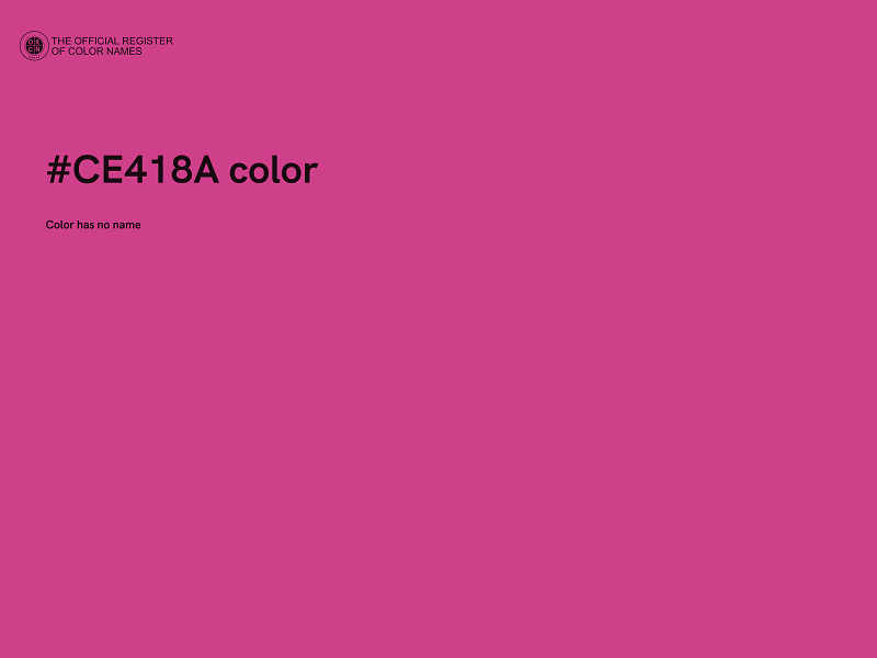 #CE418A color image