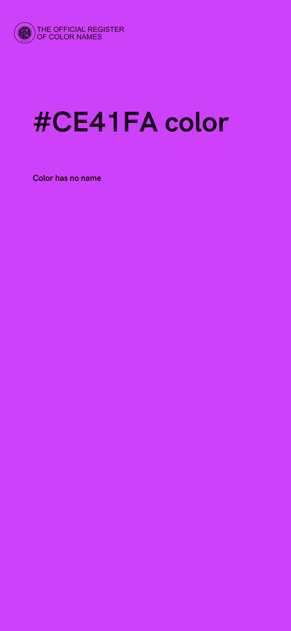 #CE41FA color image