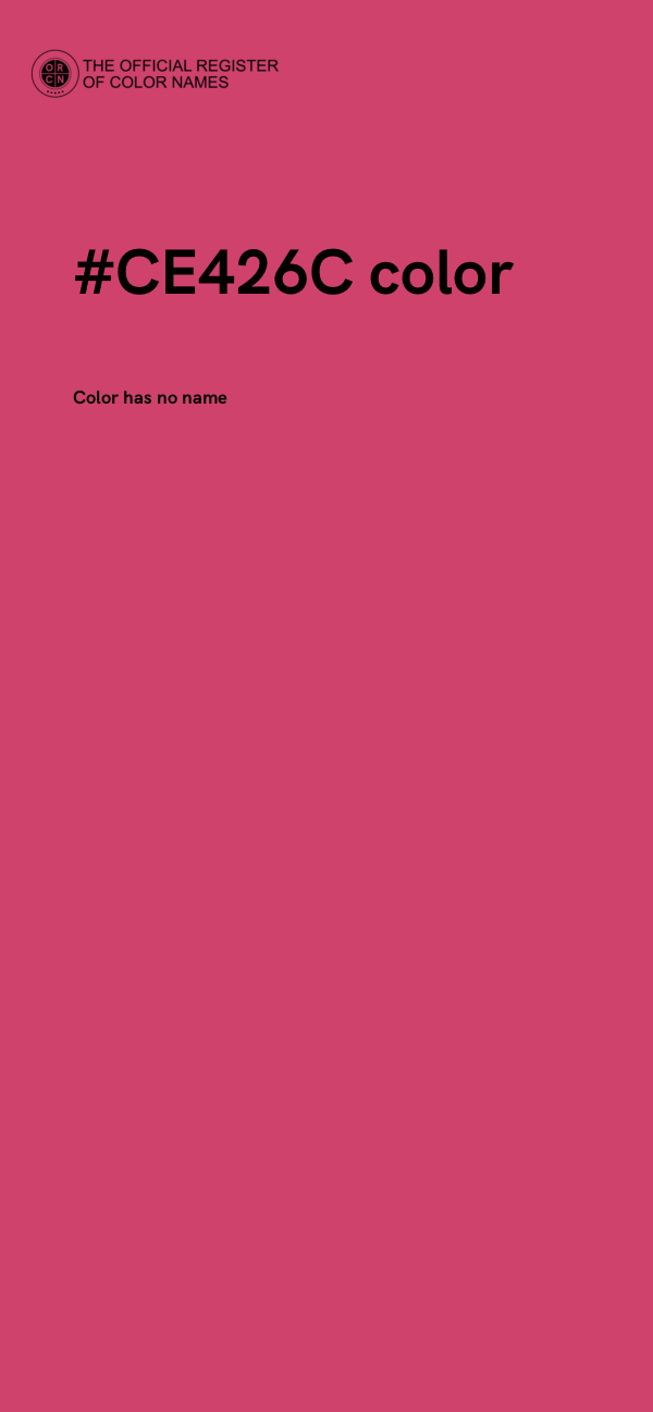 #CE426C color image