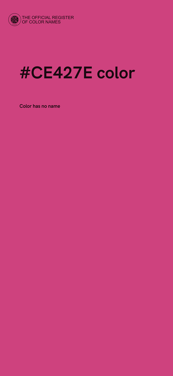 #CE427E color image