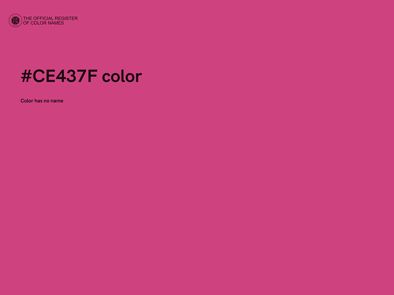 #CE437F color image