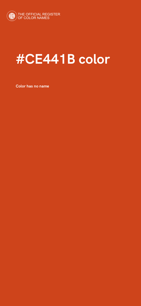 #CE441B color image