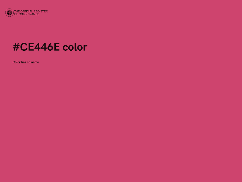 #CE446E color image