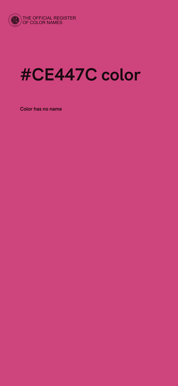 #CE447C color image