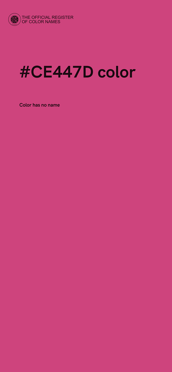 #CE447D color image
