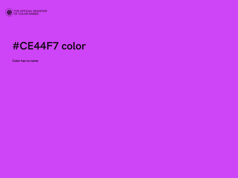 #CE44F7 color image