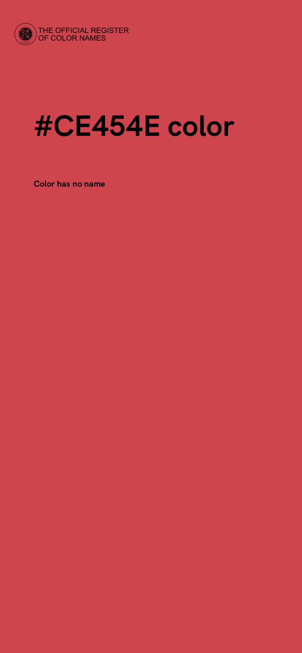 #CE454E color image