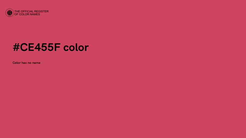 #CE455F color image