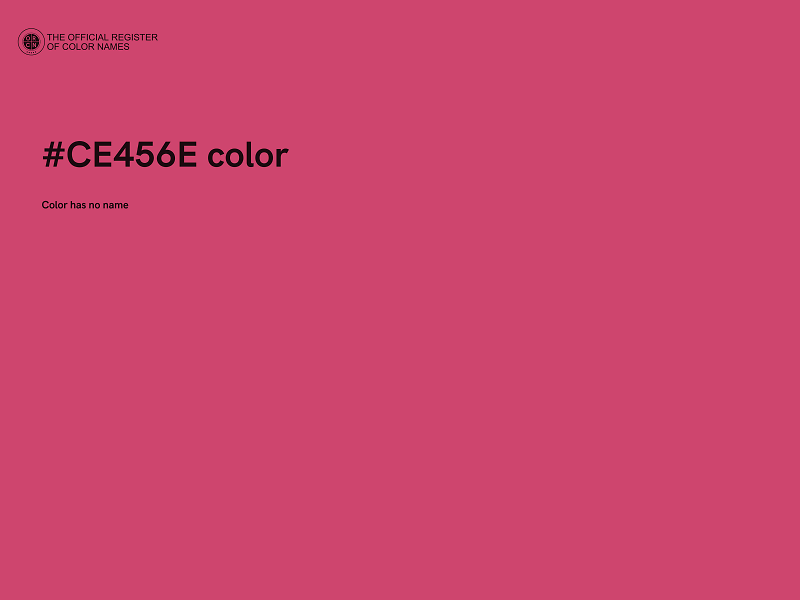 #CE456E color image