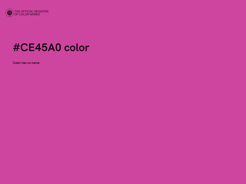 #CE45A0 color image