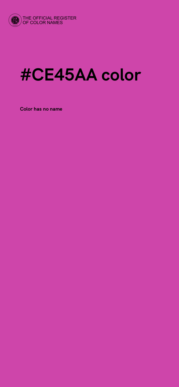 #CE45AA color image