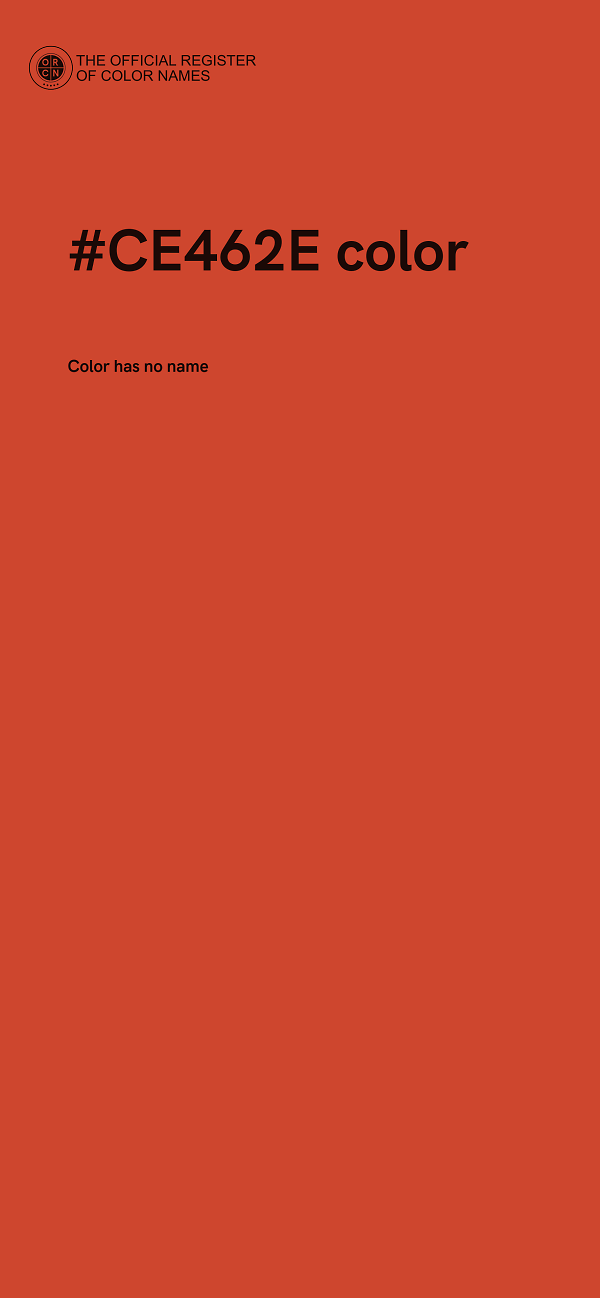 #CE462E color image