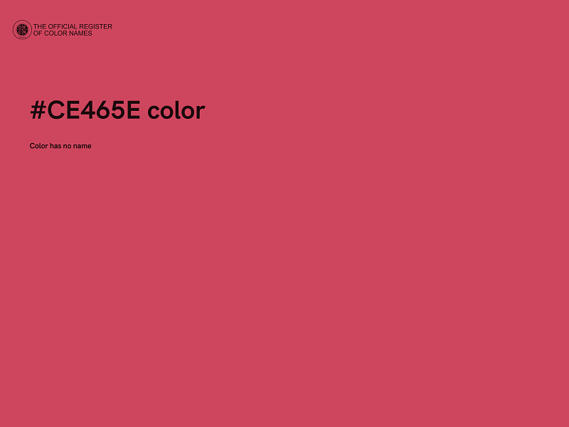 #CE465E color image