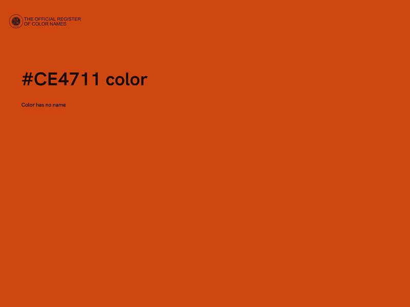 #CE4711 color image