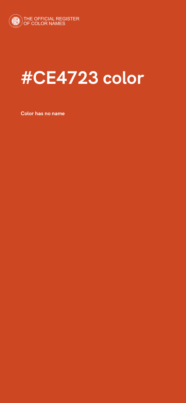 #CE4723 color image