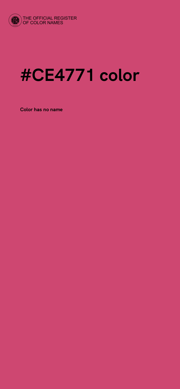 #CE4771 color image