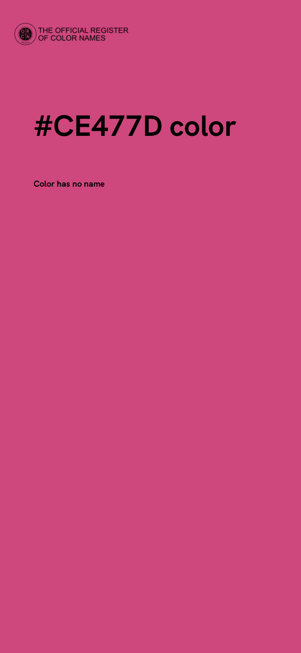 #CE477D color image
