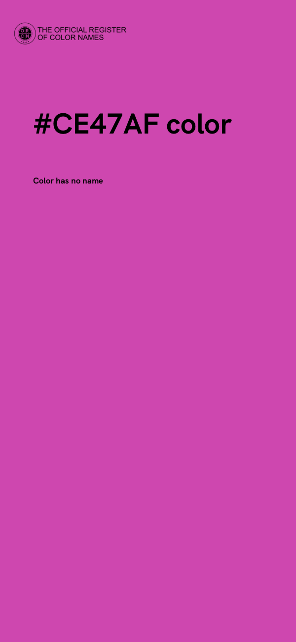#CE47AF color image