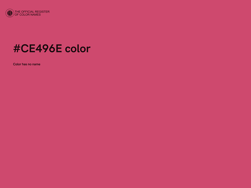#CE496E color image