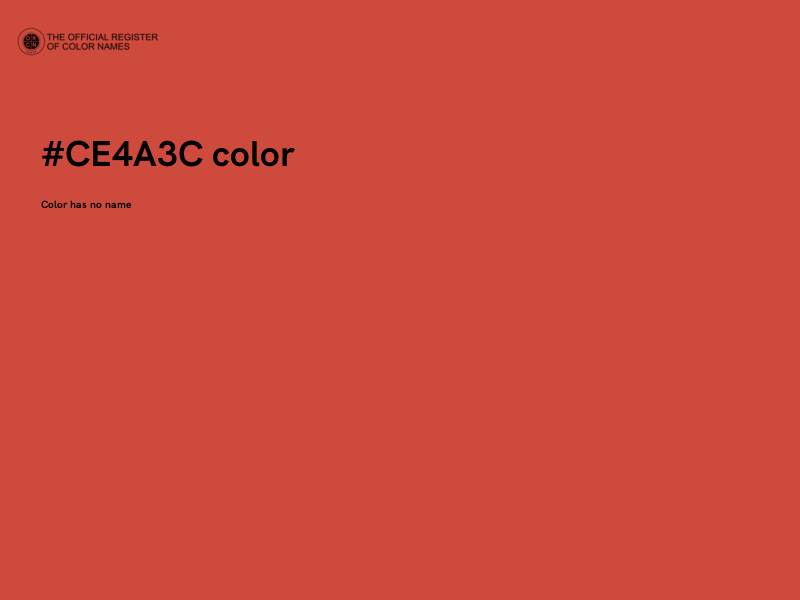 #CE4A3C color image