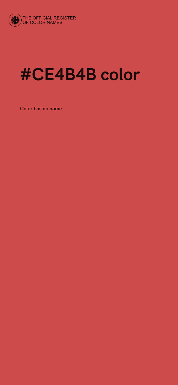 #CE4B4B color image
