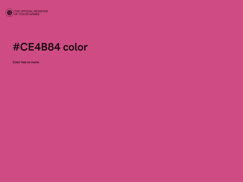 #CE4B84 color image