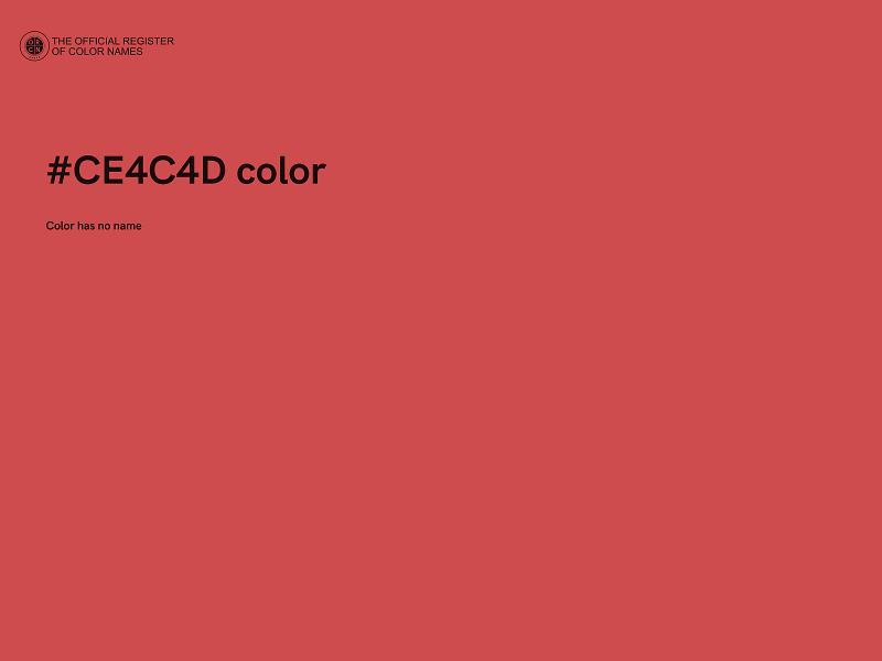 #CE4C4D color image