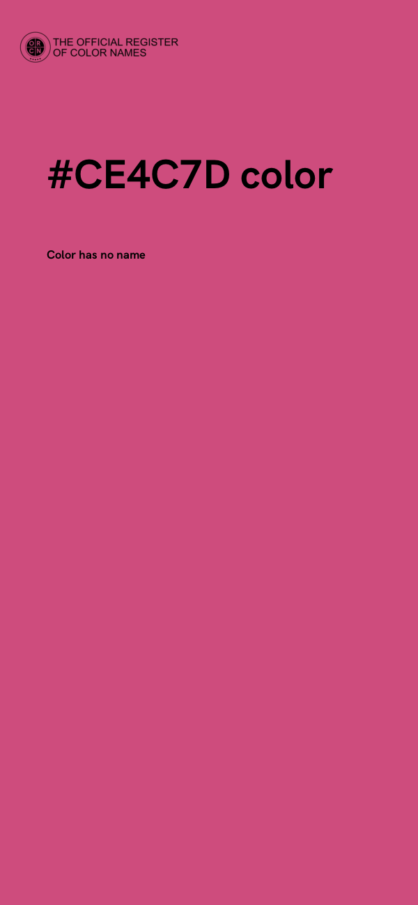 #CE4C7D color image