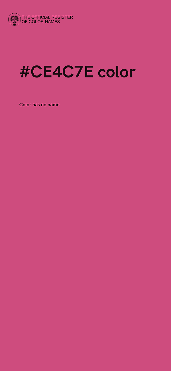 #CE4C7E color image