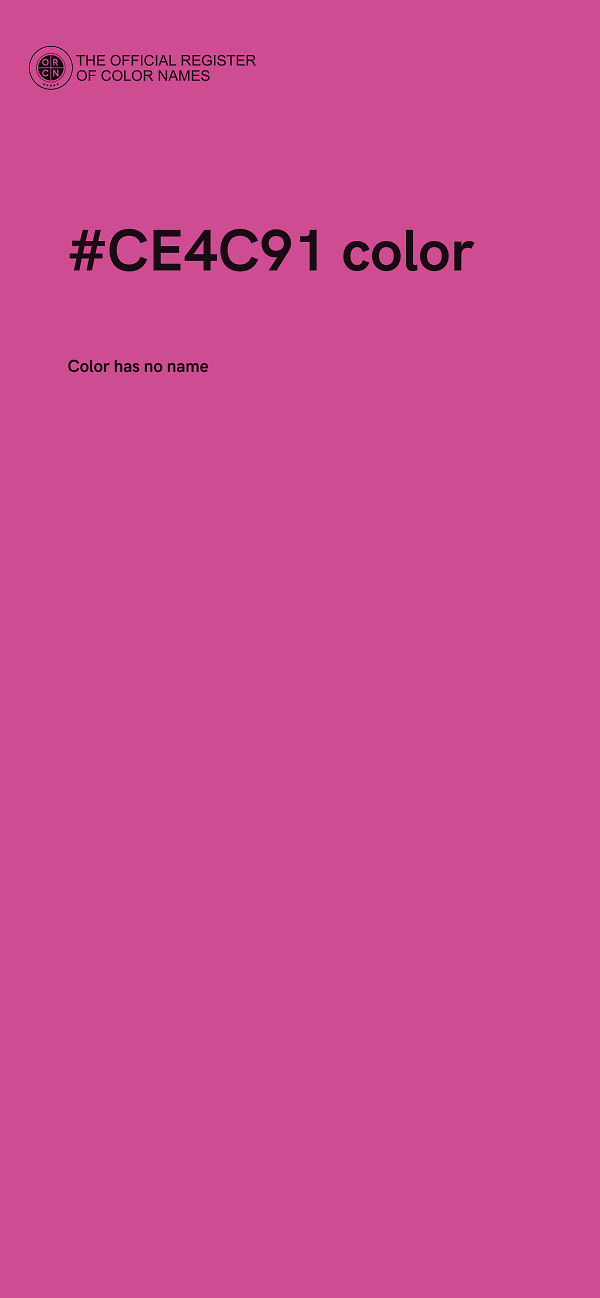 #CE4C91 color image