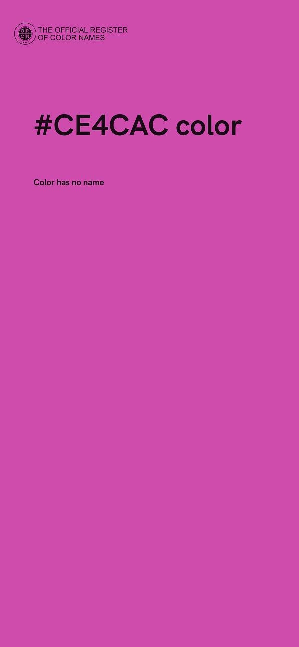 #CE4CAC color image