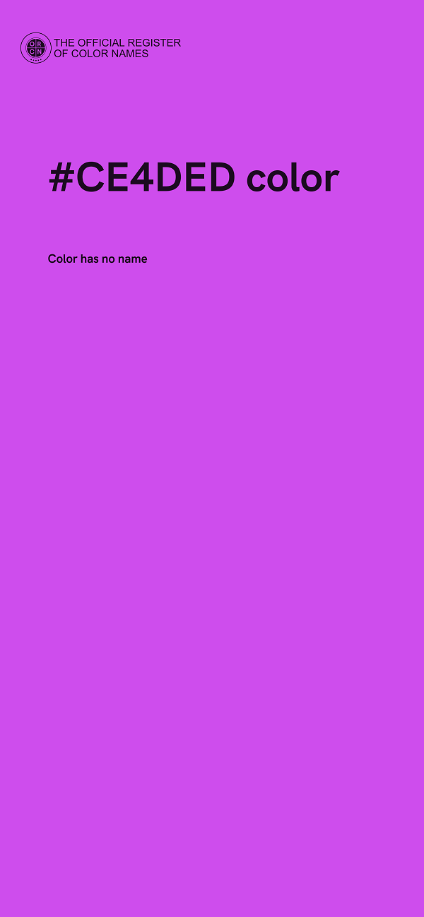 #CE4DED color image